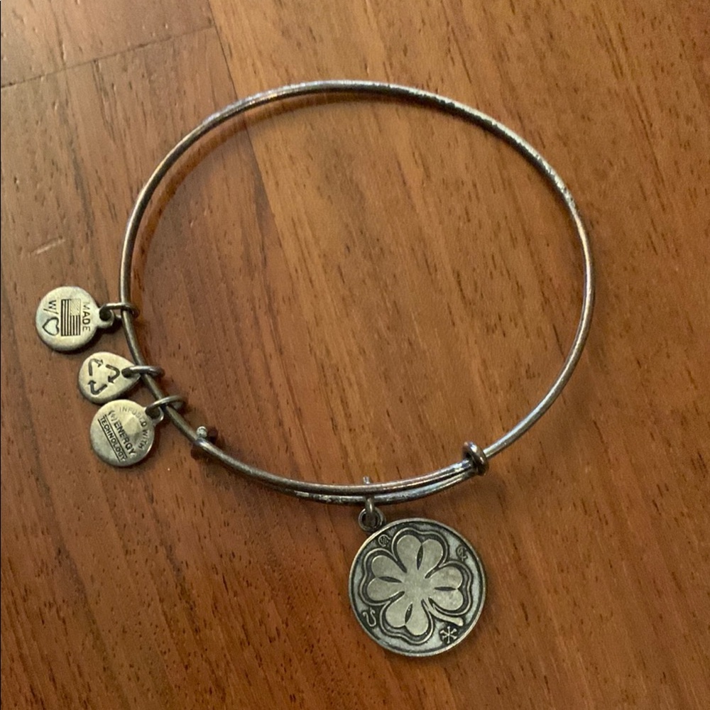 Alex and Ani Irish Silver Charm Bangle Bracelet